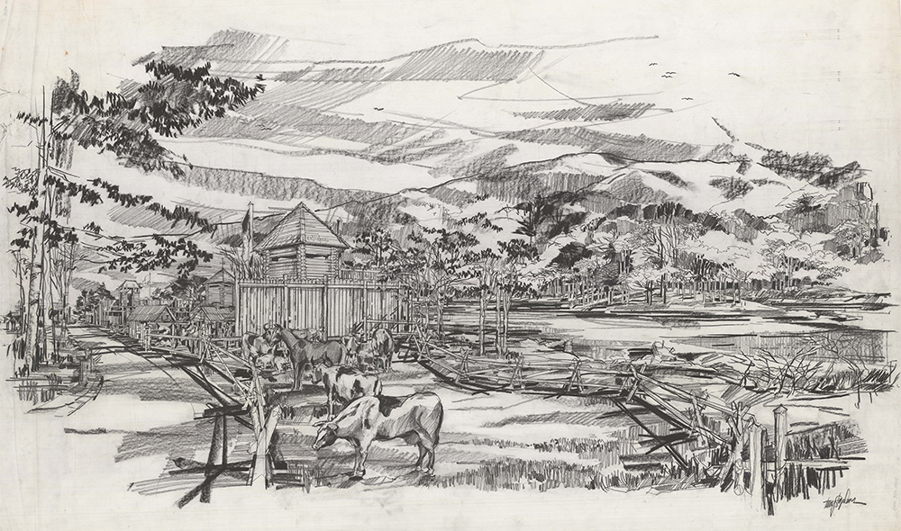 Pencil Drawing - Eden Project, Again, mucking about with …